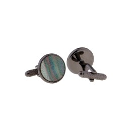 Mansetinööbid - graveeritud emapärl, ümar